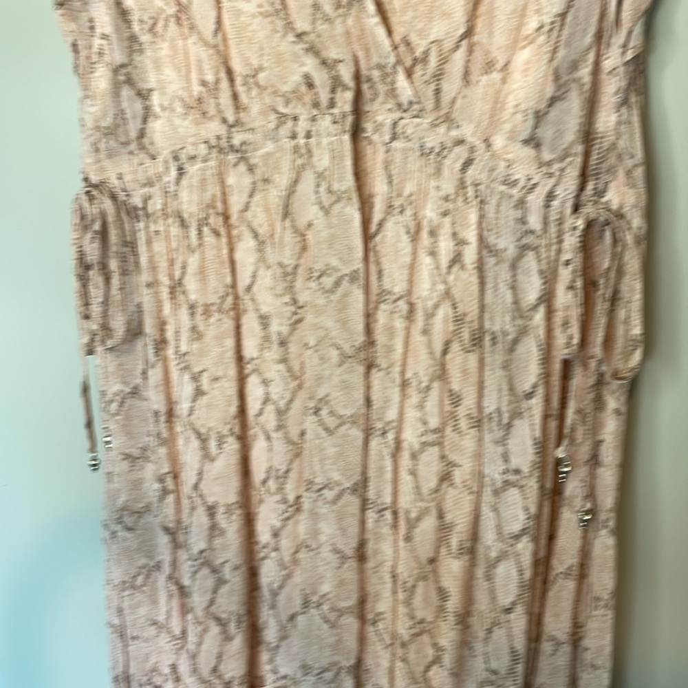 Anthropologie Midi V-Neck Flutter Sleeve Dress Size Medium - Picture 6 of 16